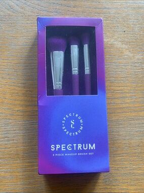 Spectrum Purple 3-Piece Purple Makeup Brush Set